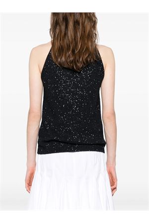 Top con paillettes blu navy FABIANA FILIPPI | MAD275F552L3315146